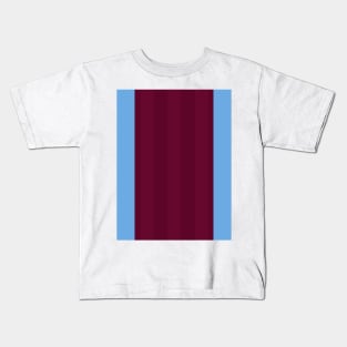 Aston Villa Retro 1984 Claret and Blue Home Kids T-Shirt